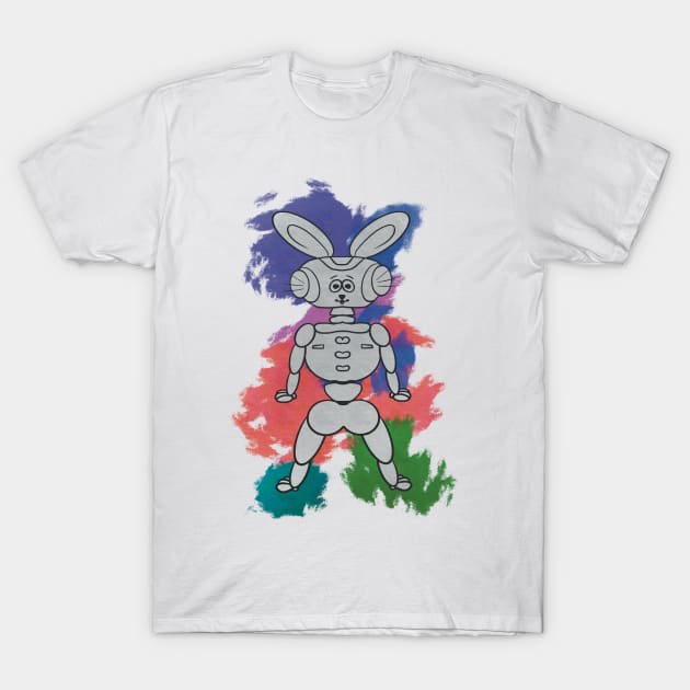 Robot bunny easter T-Shirt by Xatutik-Art